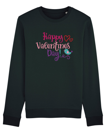 Happy Valentines Day Black