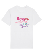 Happy Valentines Day Tricou mânecă scurtă Unisex Rocker