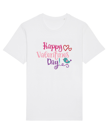 Happy Valentines Day White