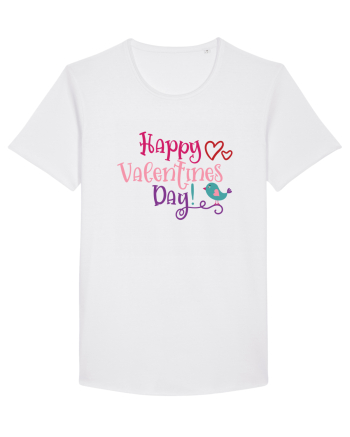 Happy Valentines Day White