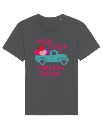 Hugs Kisses and Valentine Wishes Anthracite