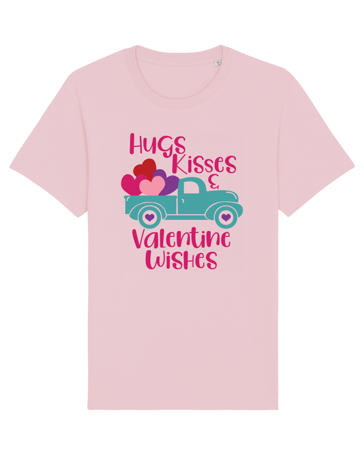 Tricou mânecă scurtă Unisex Rocker Cotton Pink