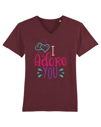 I Adore You Burgundy