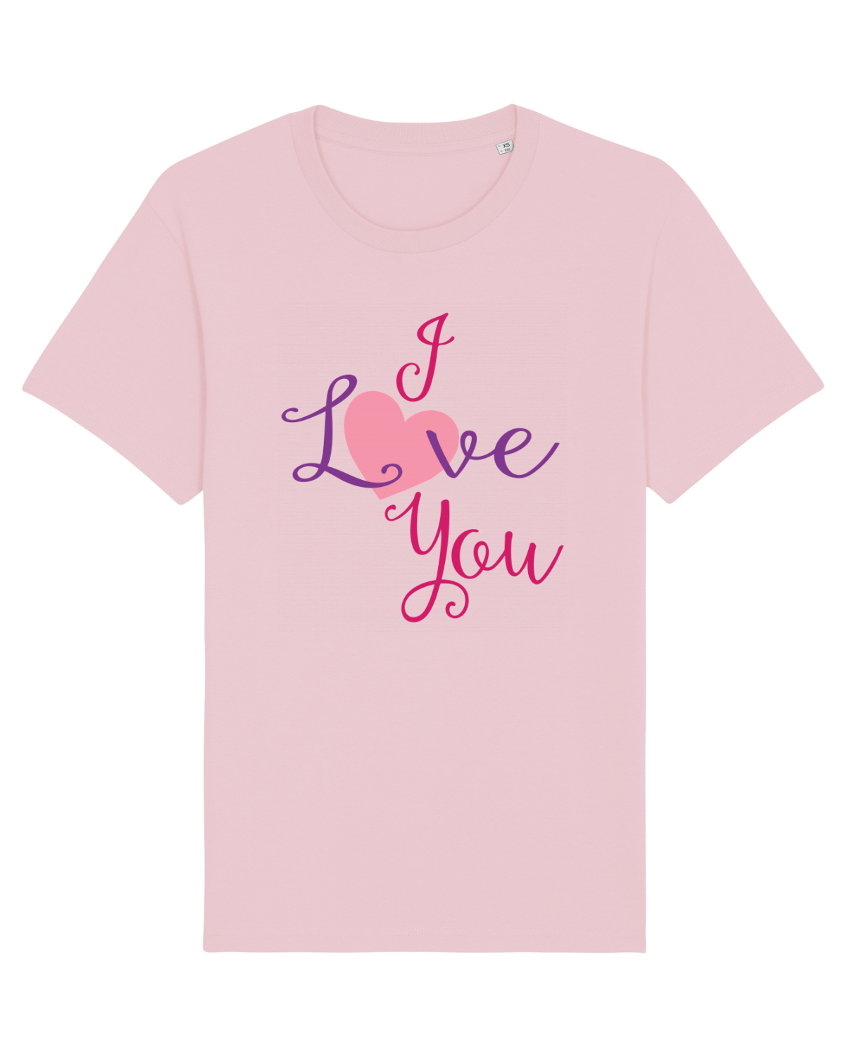 Tricou mânecă scurtă Unisex Rocker Cotton Pink