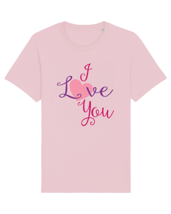 I Love You Cotton Pink