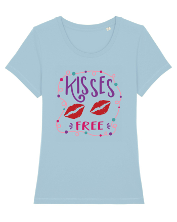 Free Kisses Sky Blue