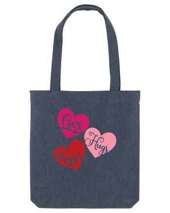 Love Hugs Kisses Midnight Blue