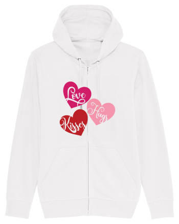 Love Hugs Kisses White