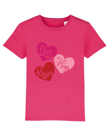 Love Hugs Kisses Raspberry