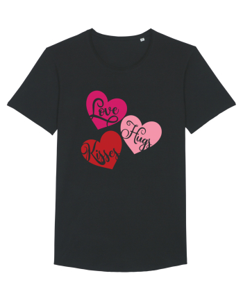 Love Hugs Kisses Black