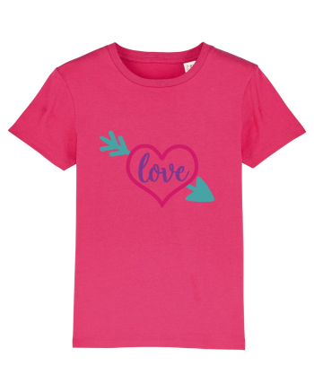 Love in heart with arrow Raspberry