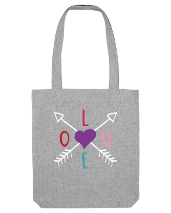 LOVE with Arrows Heather Grey