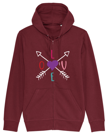 LOVE with Arrows Burgundy