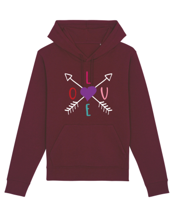 LOVE with Arrows Burgundy