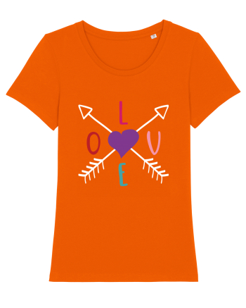 LOVE with Arrows Bright Orange