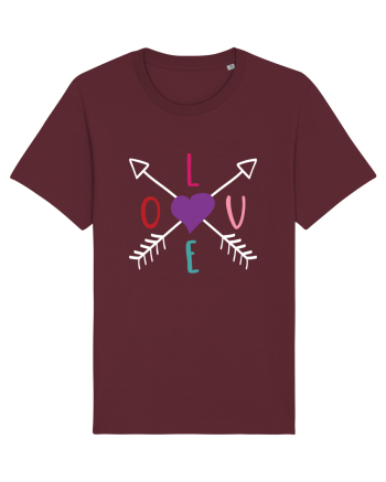 LOVE with Arrows Burgundy