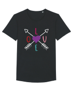 LOVE with Arrows Tricou mânecă scurtă guler larg Bărbat Skater