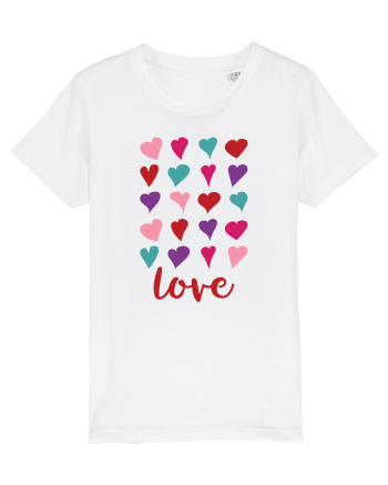 Love with Hearts White
