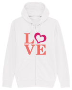 Love Hanorac cu fermoar Unisex Connector