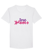 True Love Tricou mânecă scurtă guler larg Bărbat Skater