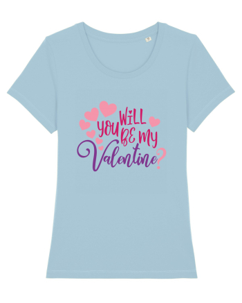 Will you be my Valentine Sky Blue