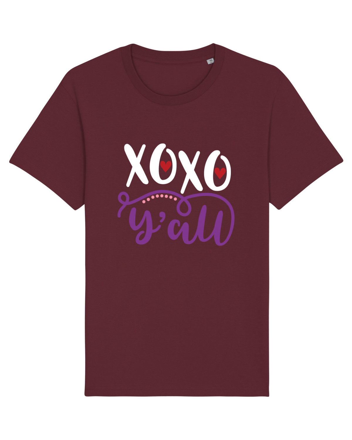 Tricou mânecă scurtă Unisex Rocker Burgundy