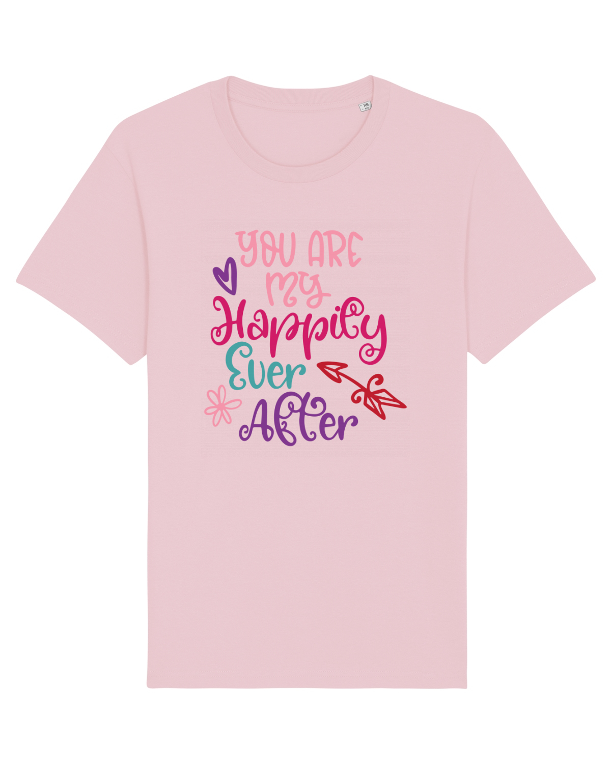Tricou mânecă scurtă Unisex Rocker Cotton Pink