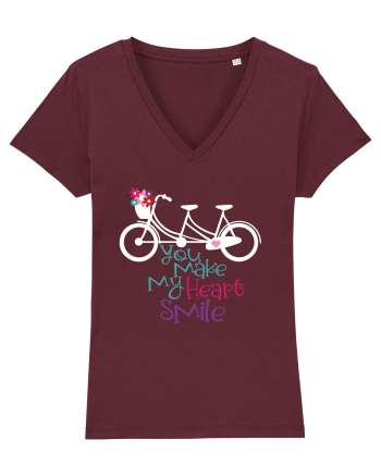 You Make my Heart Smile Burgundy