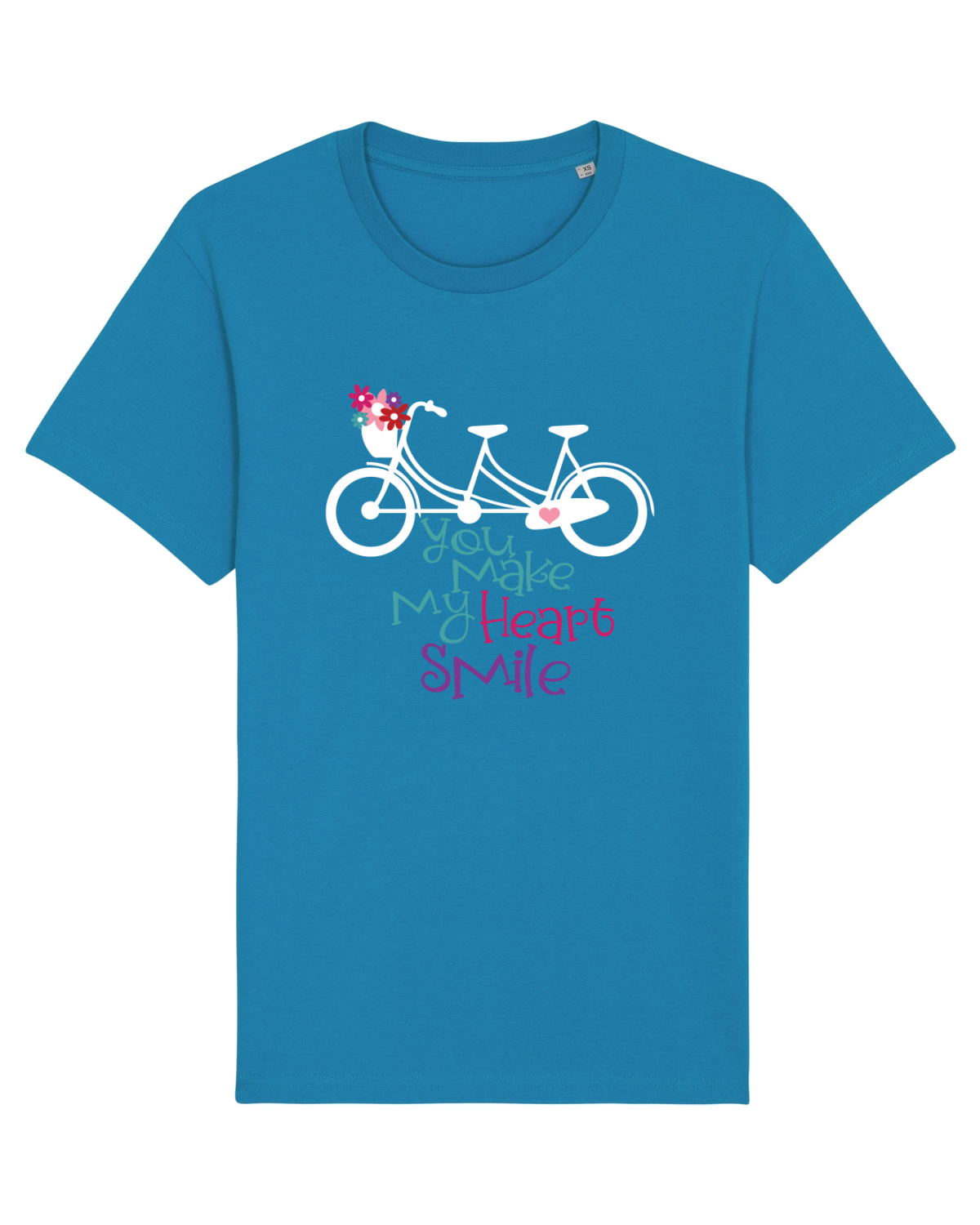 Tricou mânecă scurtă Unisex Rocker Azur