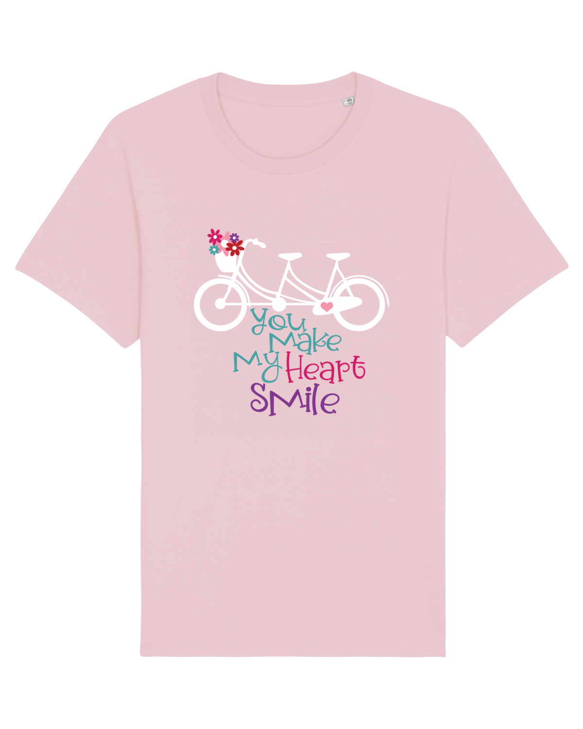Tricou mânecă scurtă Unisex Rocker Cotton Pink