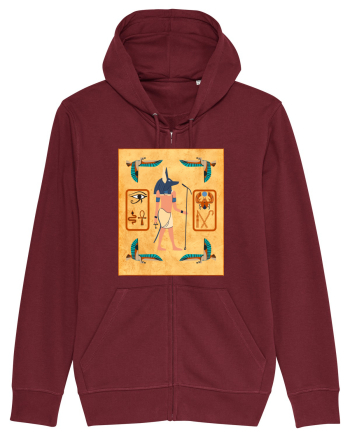 Zeu Egiptean Anubis Burgundy