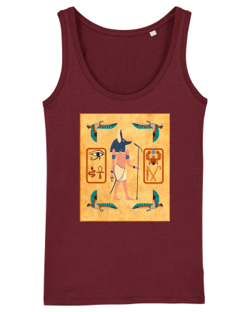Zeu Egiptean Anubis Burgundy