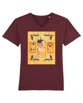 Zeu Egiptean Anubis Burgundy