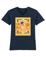 Zeu Egiptean Anubis Tricou mânecă scurtă guler V Bărbat Presenter