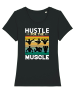 Hustle For The Muscle Bodybuilding Tricou mânecă scurtă guler larg fitted Damă Expresser