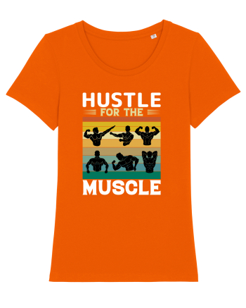 Hustle For The Muscle Bodybuilding Bright Orange