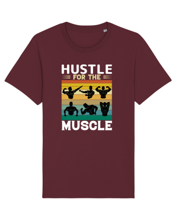Hustle For The Muscle Bodybuilding Burgundy