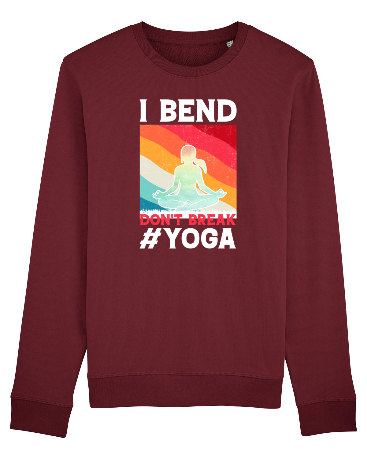 Bluză mânecă lungă Unisex Rise Burgundy