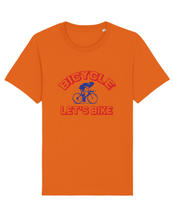 Let's Bike Bright Orange