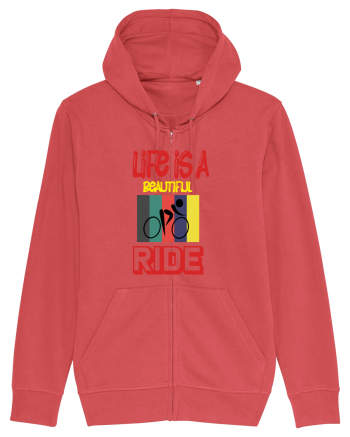 Life Is A Beautiful Ride Carmine Red