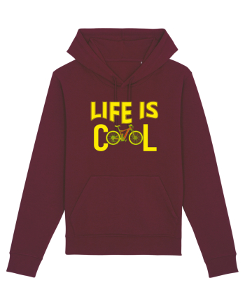 Life Is Cool Burgundy