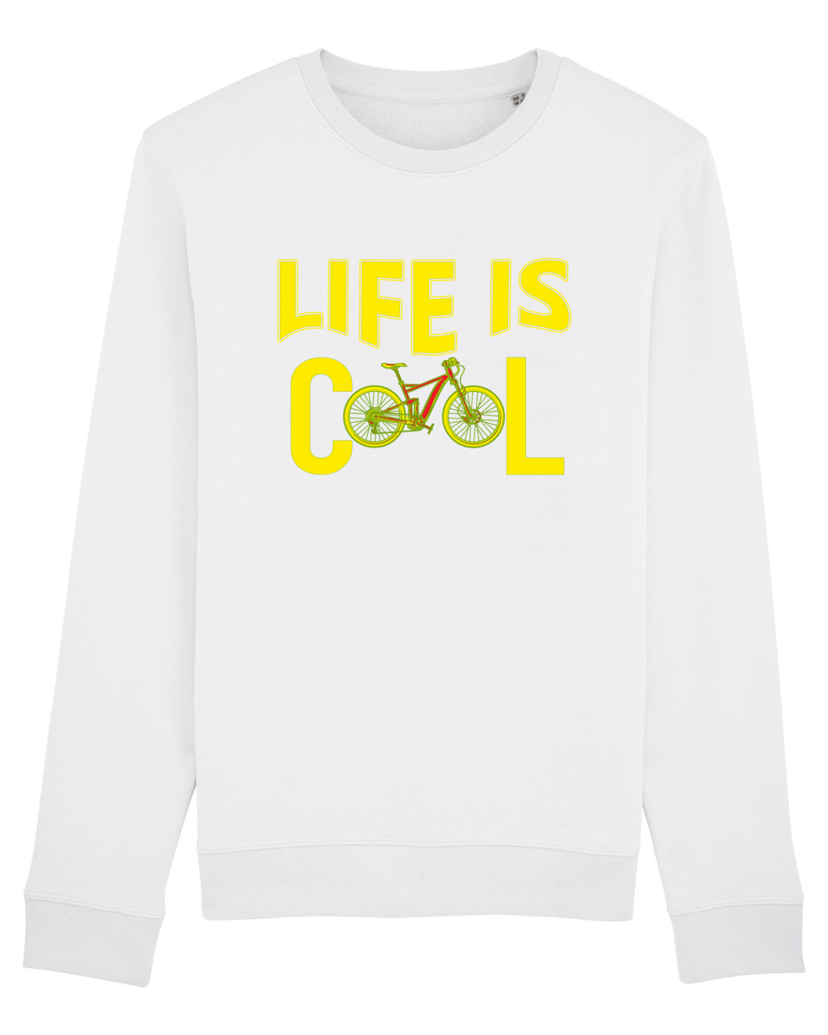 Bluză mânecă lungă Unisex Rise White