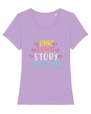 Our Love Story Begins Here Lavender Dawn