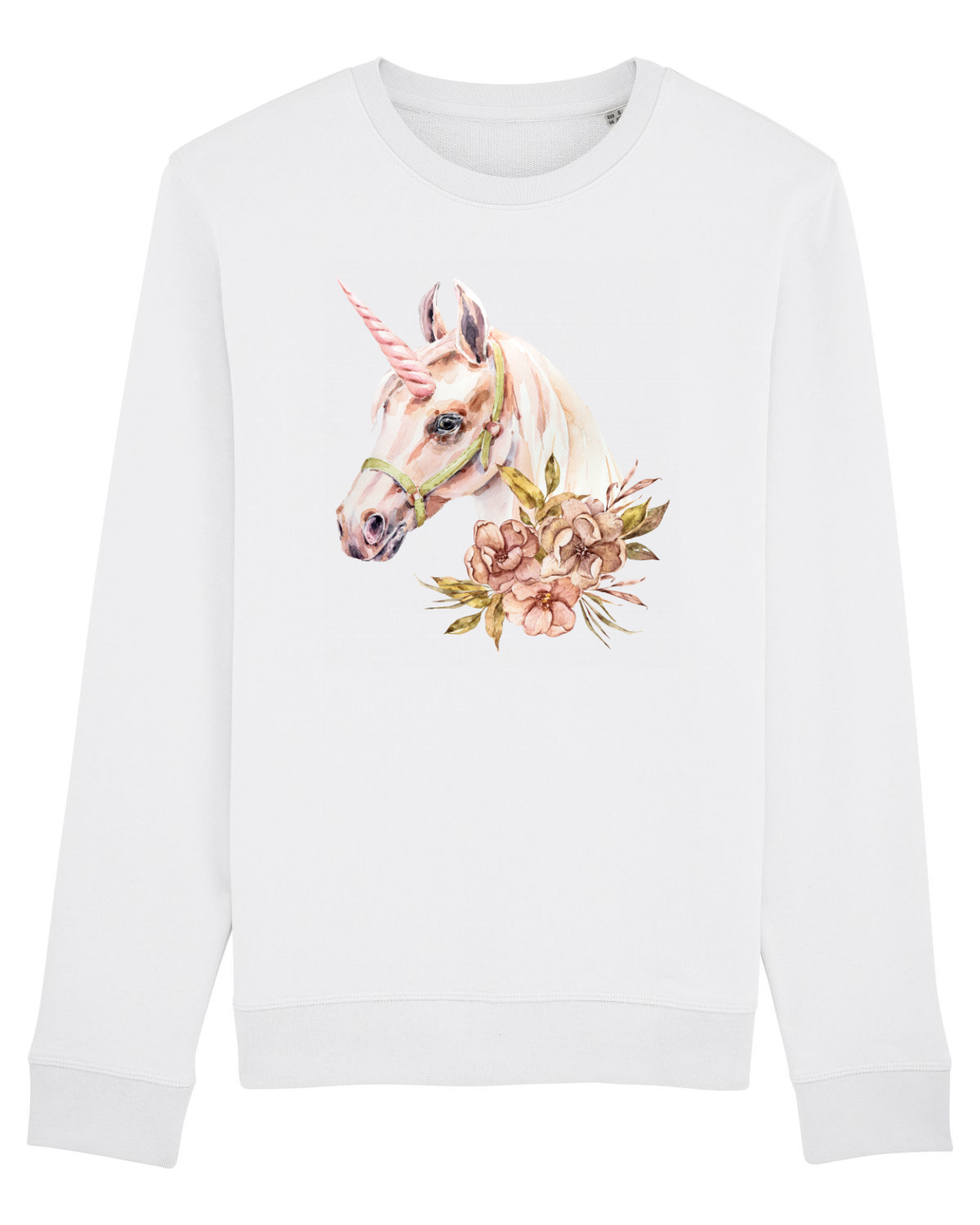 Bluză mânecă lungă Unisex Rise White