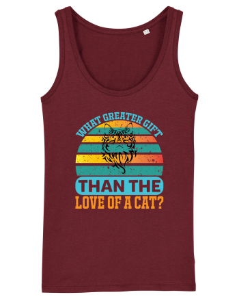 What Greater Gift Than The Love Of A Cat Burgundy
