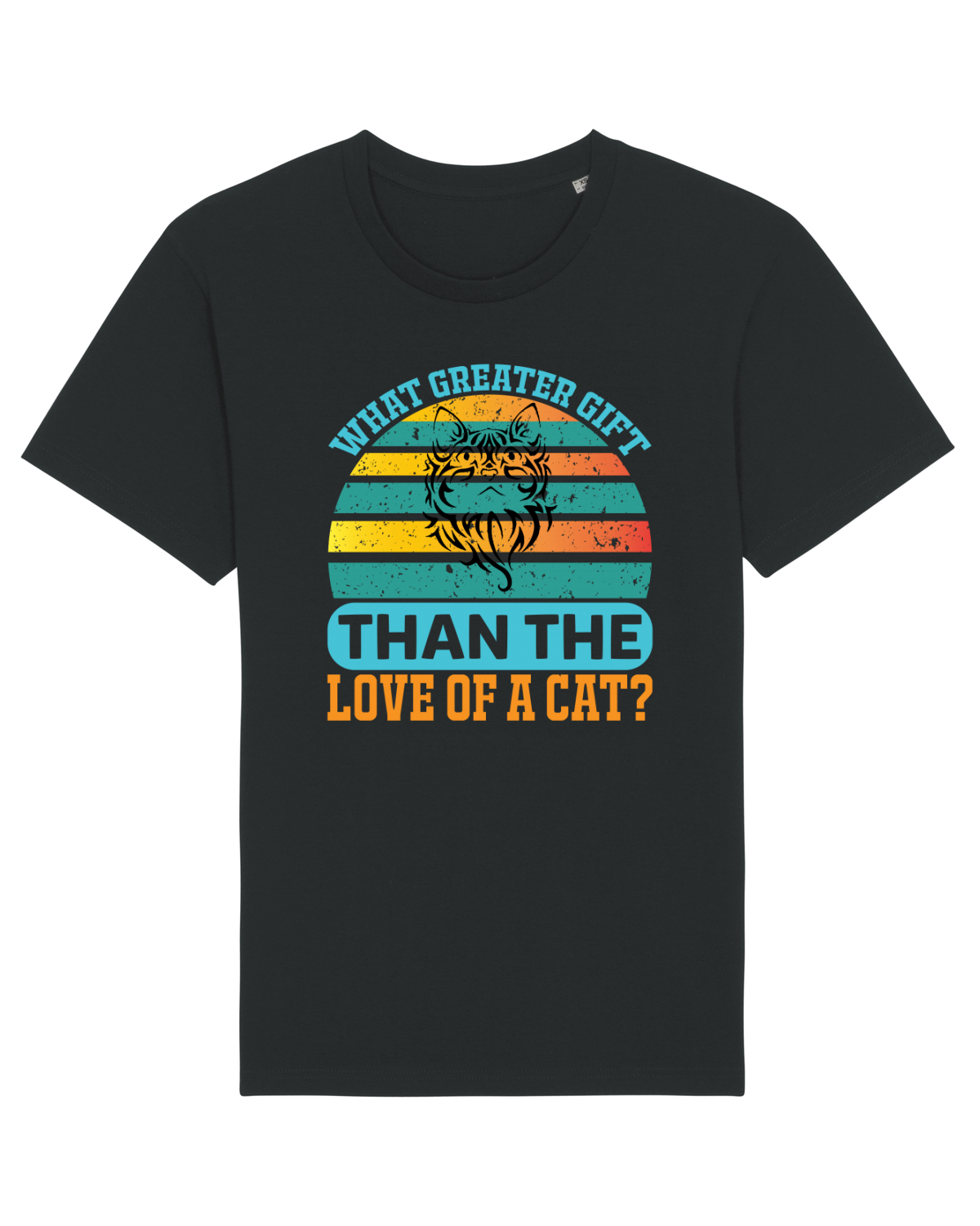 Tricou mânecă scurtă Unisex Rocker Black
