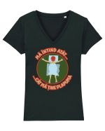 Cat ma tine plapuma Tricou mânecă scurtă guler V Damă Evoker