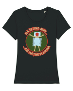 Cat ma tine plapuma Tricou mânecă scurtă guler larg fitted Damă Expresser