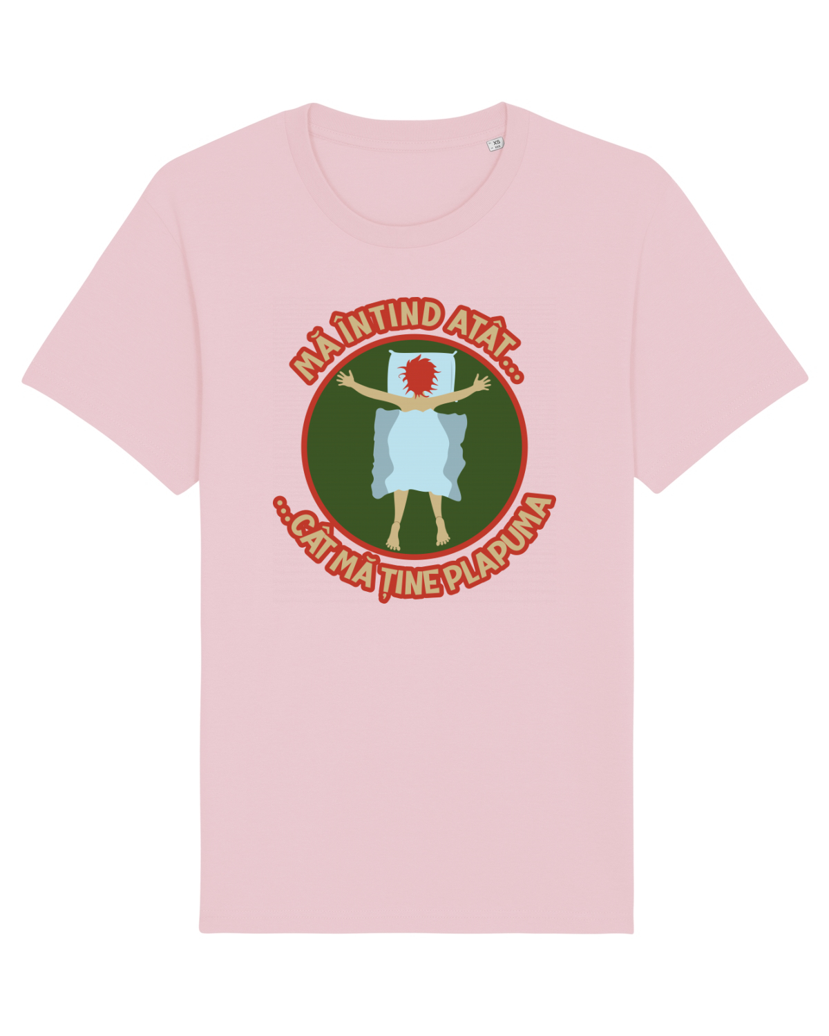 Tricou mânecă scurtă Unisex Rocker Cotton Pink