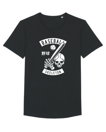 Baseball Skeleton White Black